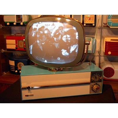 Philco Predicta TV 17" Tabletop Television Set With Built-in Clock - 