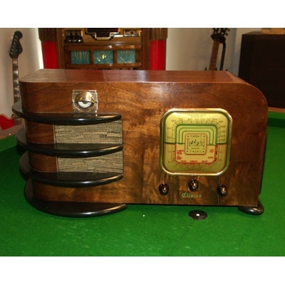 1930's Climax Emerald Wood Radio