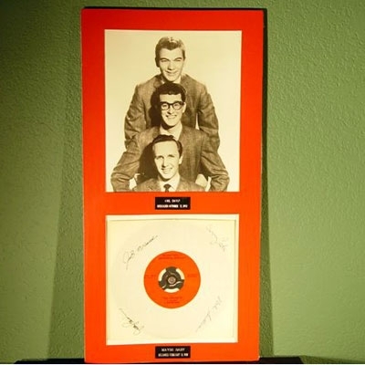 Crickets Autographed Record Sleeve - 