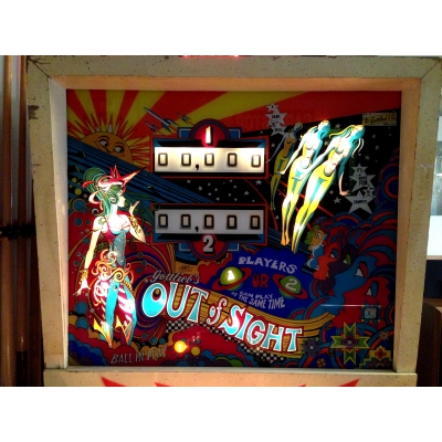 Gottlieb Out Of Sight Pinball Machine - Great 1974 Two Player Game