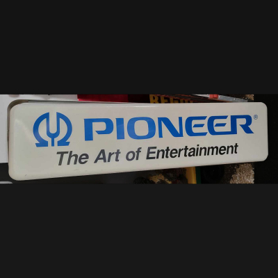 Pioneer Stereo Light Up Plastic Sign - PS-002