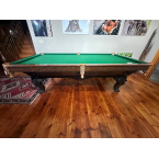 Ornate Antique Brunswick Balke Collender Pool Table